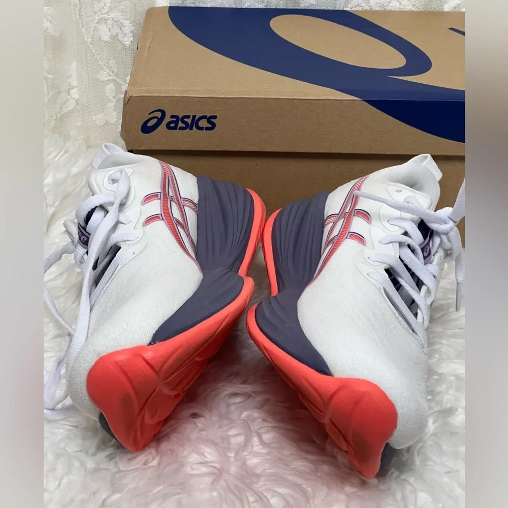 ASICS Gel-Cumulus (27) SZ: (8.5) White,Grayish,Purple, Coral, Shoes Tried-On NIB - Picture 3 of 9